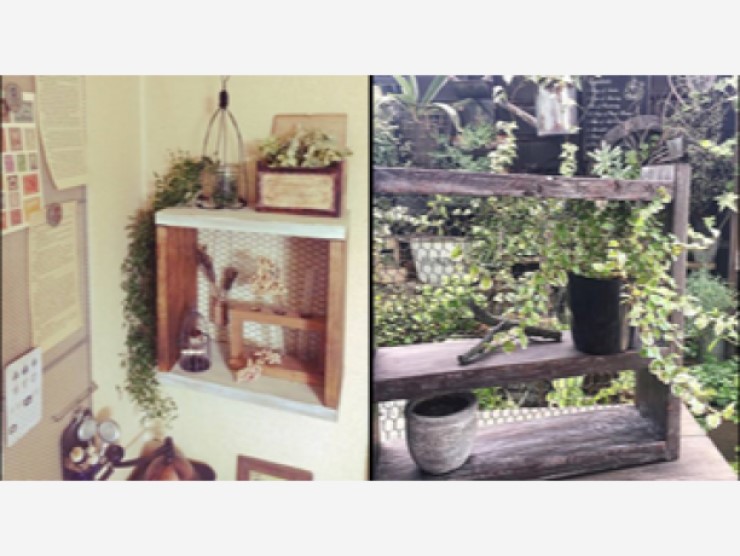 〈DIYレシピ〉ワイヤーメッシュの『引き出し付きミニラック』