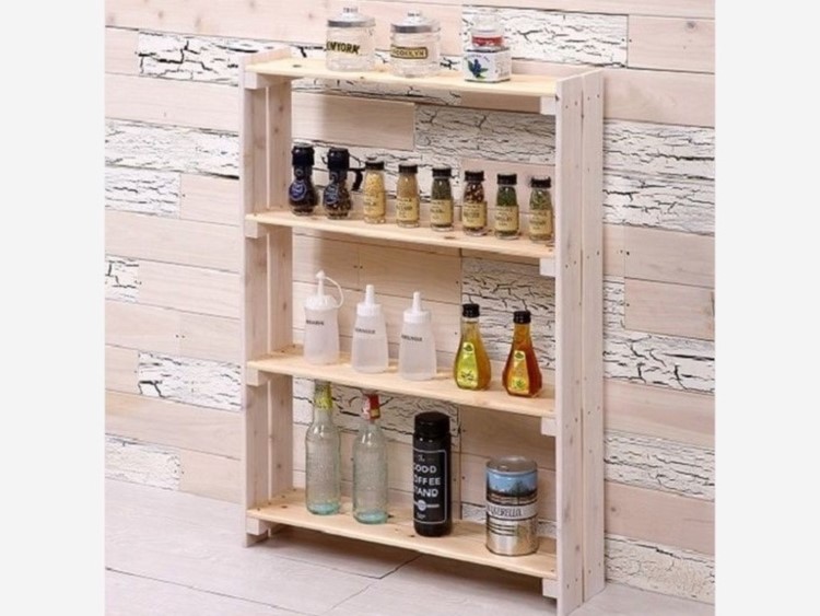 すのこDIY　③すのこスパイスラック